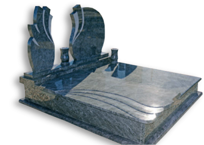 Szinteltolt hullám fedlapos síremlék kétrszes asszimetrikus