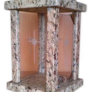 28.-Gránit-mécsestartó