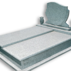 Szint eltolt fedlap rózsás síremlék