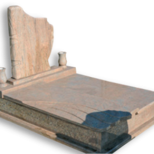 Szinteltolt hullám fedlapos síremlék leples