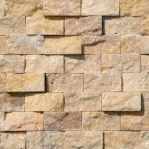 Yellow sprengelt mészkő mozaik