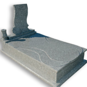 Csepp fedlapos legyezős síremlék