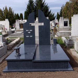 Crystal Grey gránit síremlék