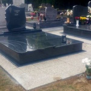 Crystal Grey gránit síremlék