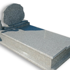 Szint eltolt fedlap tulipános síremlék